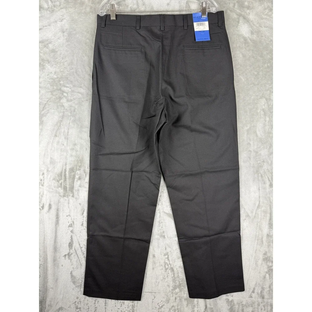 REACTION Kenneth Cole Men Black Twist of Great Dress Pants W34‎ L30
